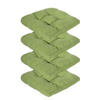 Delta Outdoor Chair Seat Cushion - Green (Set of 4)