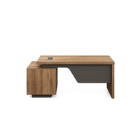 DreasyTech Executive Office Desk 1.8M Brown Oak Colour