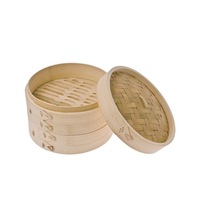 Bamboo Steamer 20cm 3pce