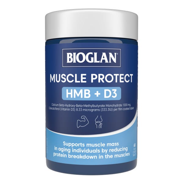 Bioglan Muscle Protect HMB + D3 60 Tablets Australia