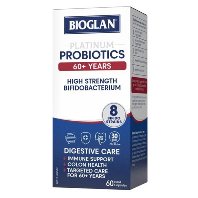 Bioglan Platinum Probiotics 60+ Years 60 Capsules Australia