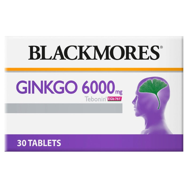 Blackmores Ginkgo 6000Mg Tebonin 30 Tabs Australia