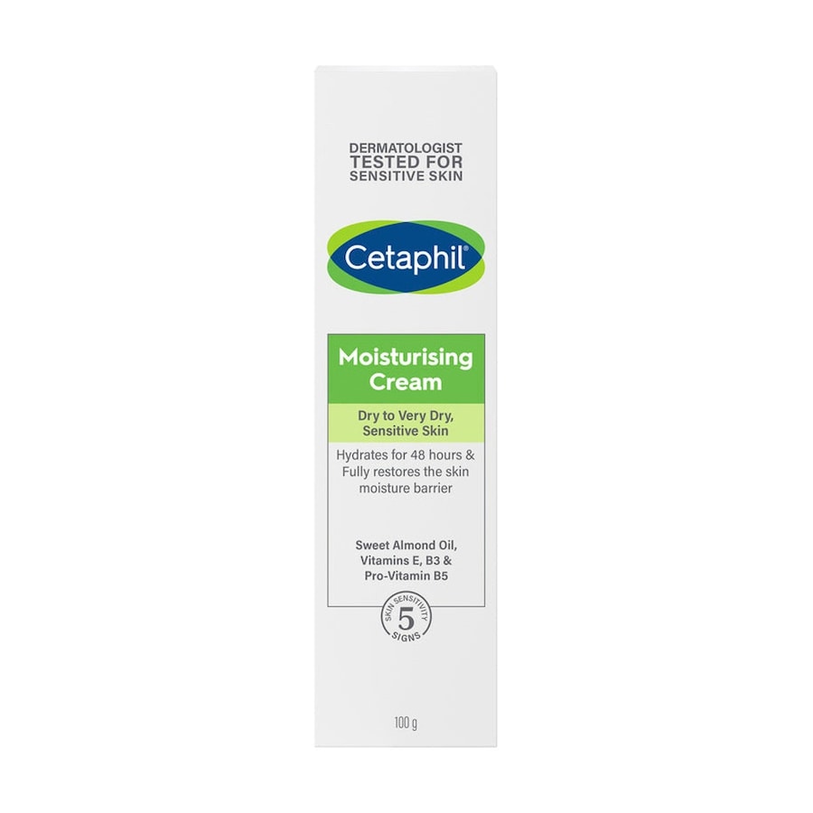 Cetaphil Moisturising Face & Body Cream Hydrating Dry Sensitive Skin 100g