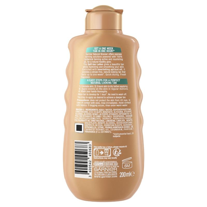 Buy Garnier Ambre Solaire Natural Bronzer Self Tan Lotion 200ml MyDeal