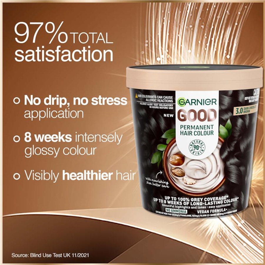Garnier Good Permanent Haircolour 3.0 Dark Chocolate Brown