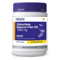 Henry Blooms Odourless Natural Fish Oil 1000mg 400 Capsules