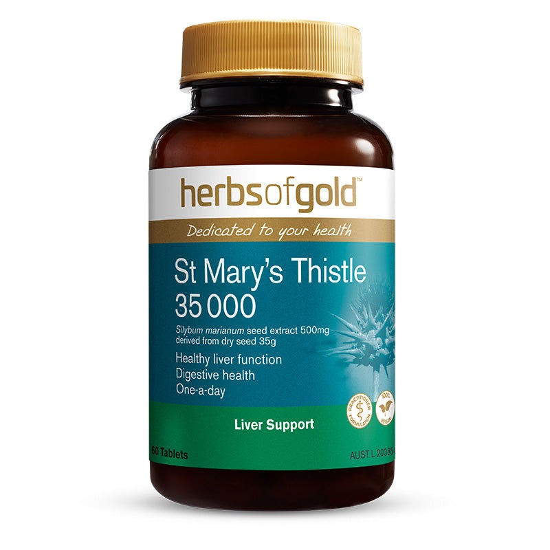 Herbs Of Gold St Mary's Thistle 35 000 60tabs Australia