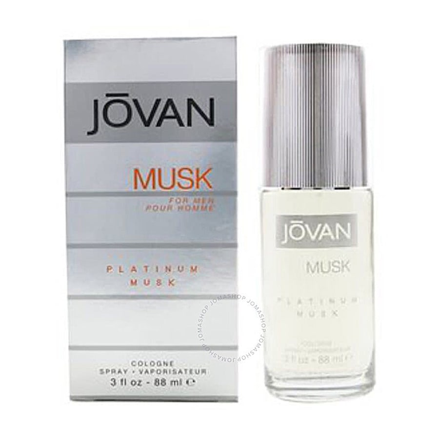 Jovan Platinum Musk Cologne Men's Spray Fragrance Woody-Floral-Musk 88ml