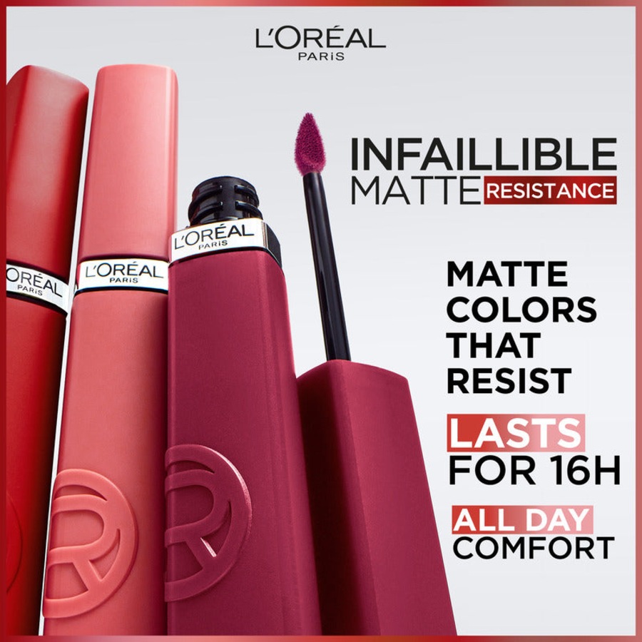 L'Oreal Paris Infallible Le Matte Resistance Liquid Lipstick - 300 Sun Bathing