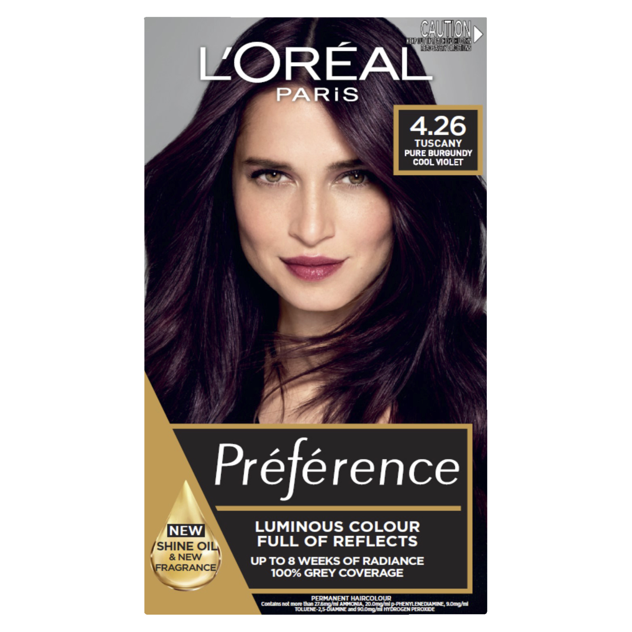 L'Oreal Paris Preference 4.26 Tuscany Pure Burgundy Cool Violet