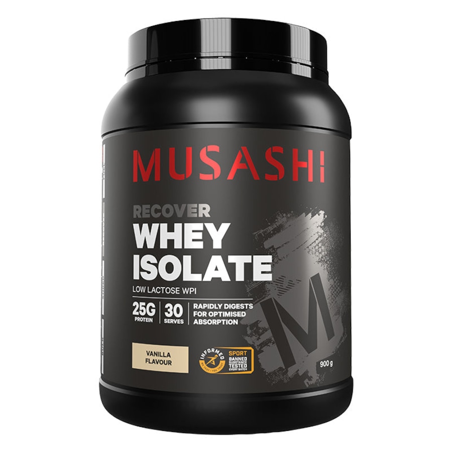 Musashi Whey Recover Isolate Powder Vanilla Flavour 900g