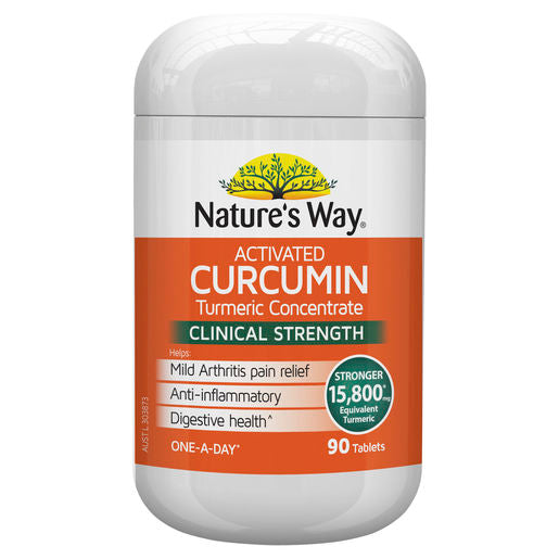 Natures Way Activated Curcumin 90 Tabs Australia