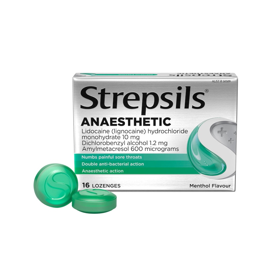 Strepsils Anaesthetic Lozenges Menthol 16 Pack