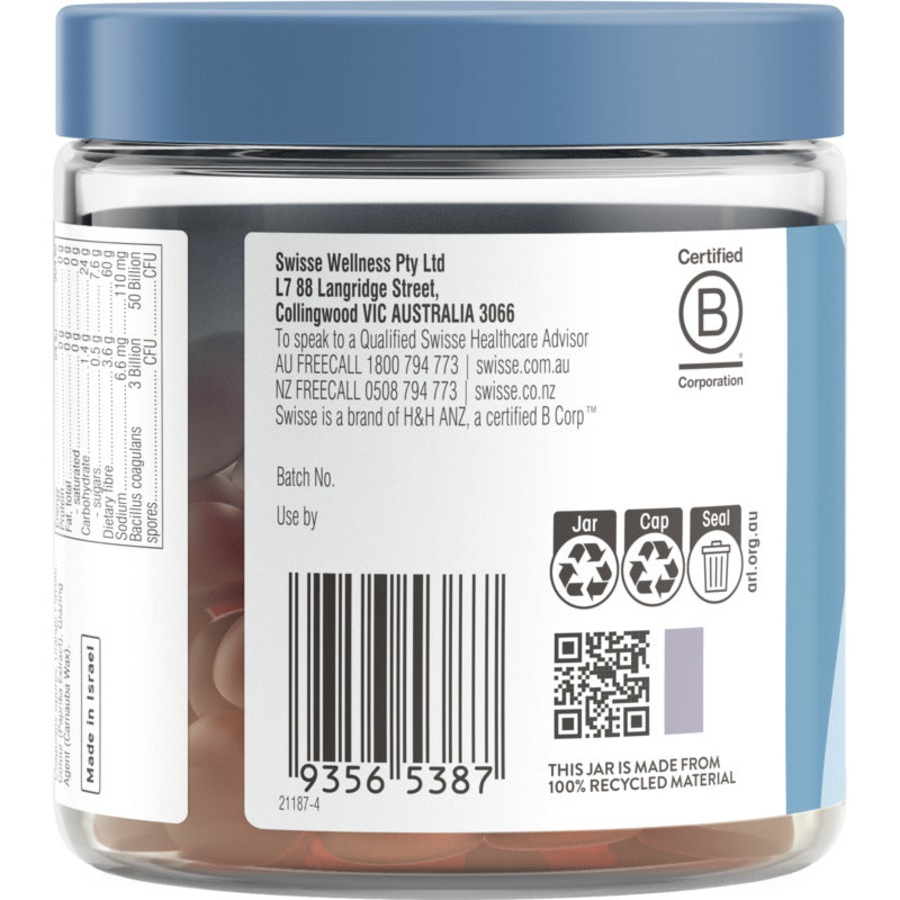 Swisse Probiotic & Prebiotic Gummies 45 Pack