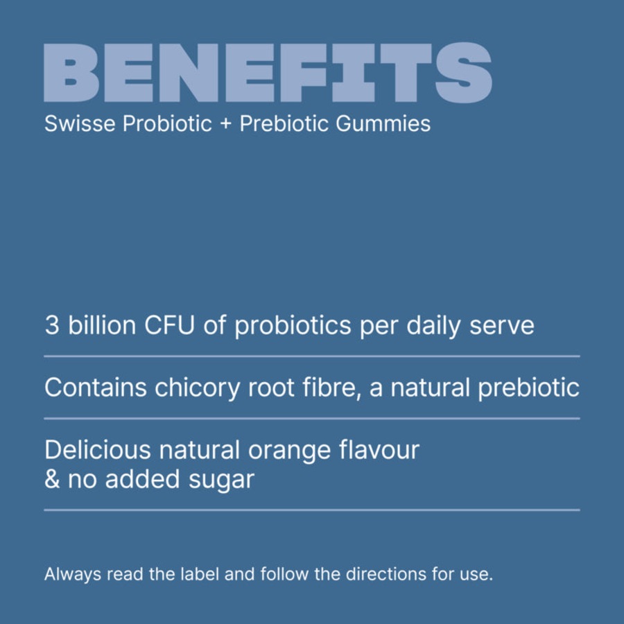 Swisse Probiotic & Prebiotic Gummies 45 Pack