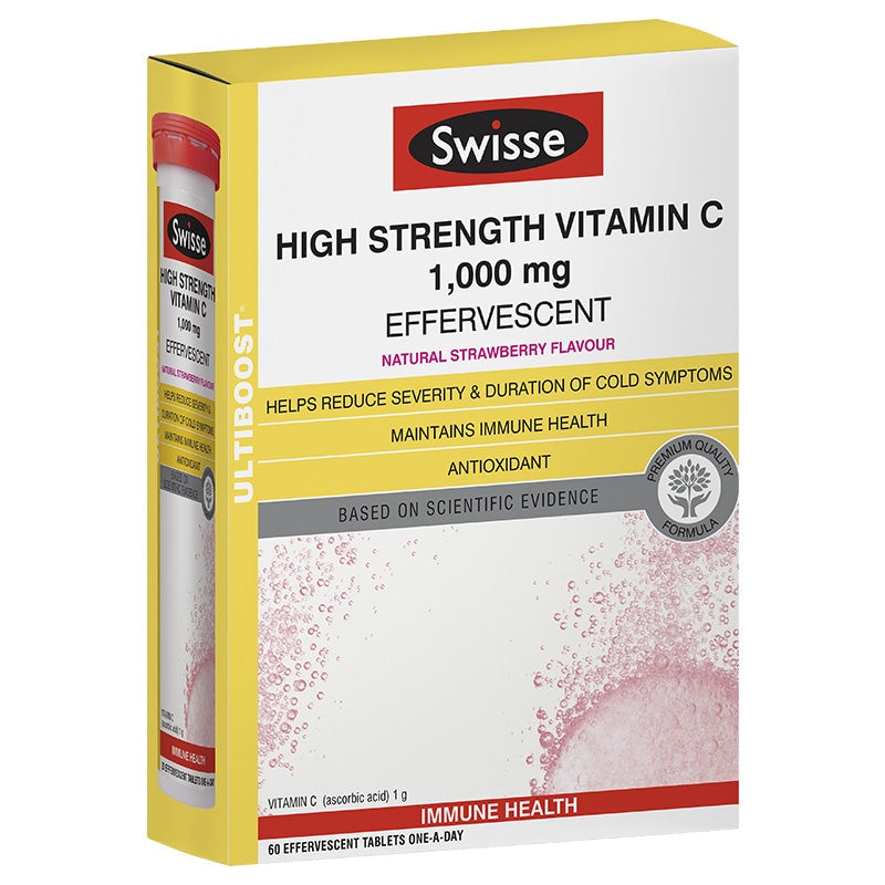 Swisse U/B High Strength Vitamin C Effervesent 60 Tabs Australia