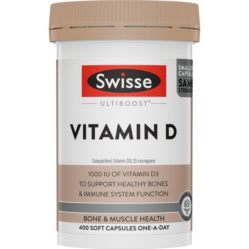 Swisse U/B Vitamin D 400 Caps Australia