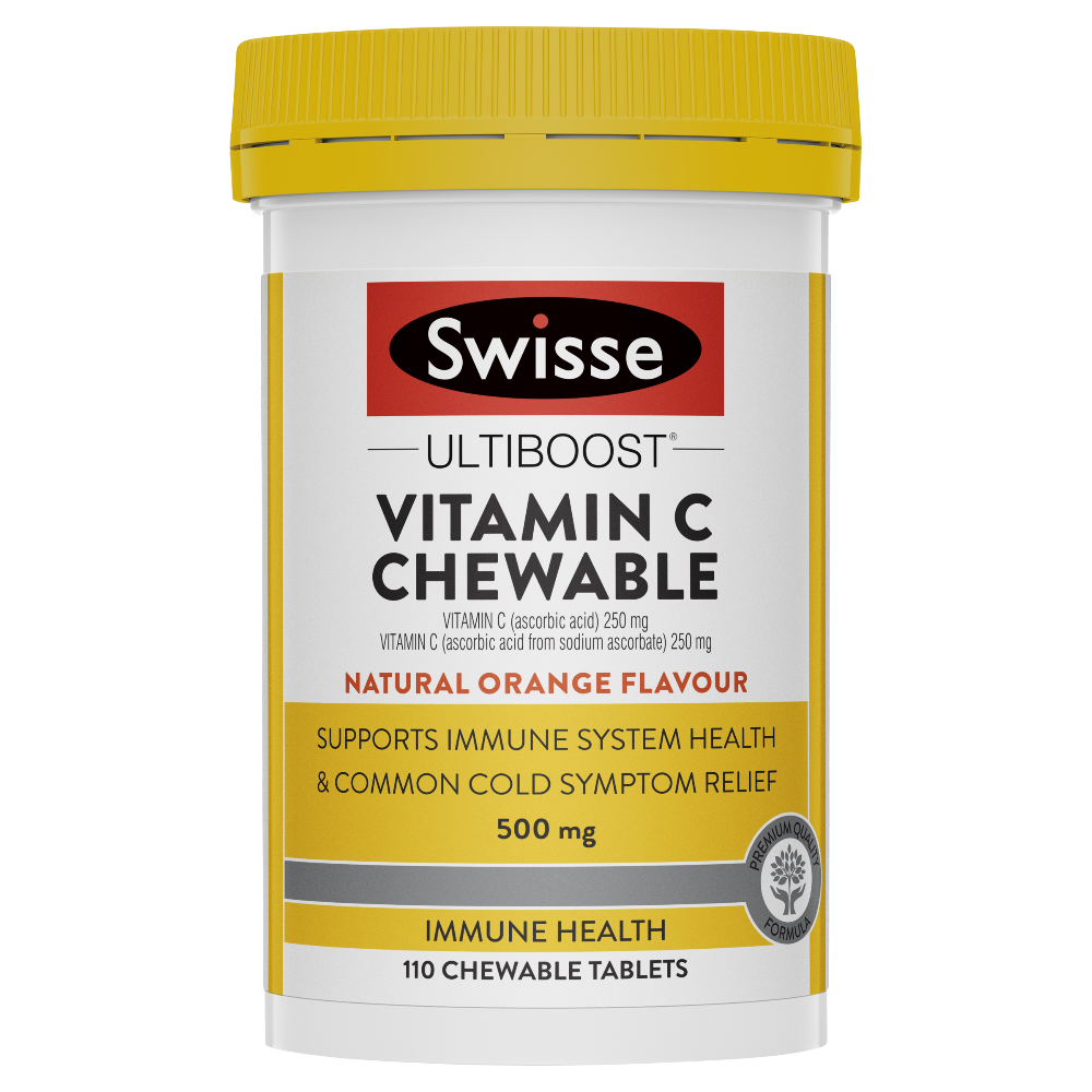 Swisse Ultiboost High Strength Vitamin C 110 Chewable Tablets Australia