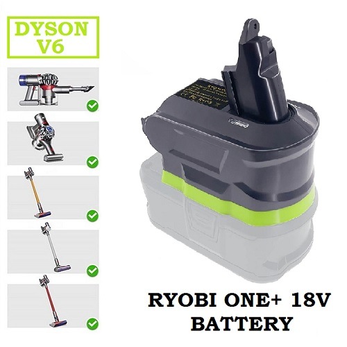 Dyson Battery Adapter V6 to Ryobi ONE+ 18V Li Ion Australia