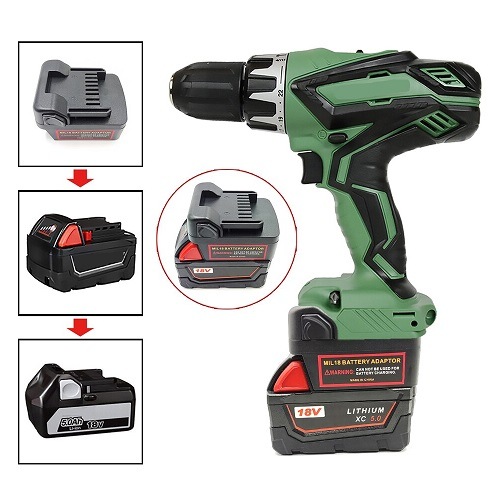 Hikoki / Hitachi Battery Adapter to Milwaukee M18 18V Li Ion Australia