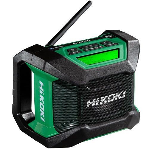 HiKOKI UR18DA H4Z 18V Li Ion Cordless Digital AM/FM Radio with Bluetooth 