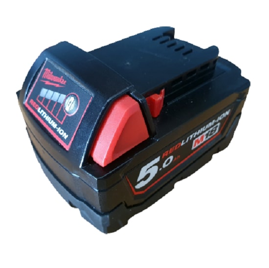 Milwaukee M18B5 18V 5.0Ah RED Li Ion Cordless Battery  Unboxed Australia