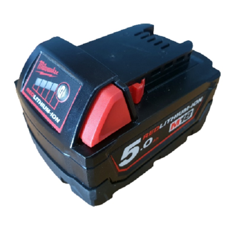 Buy Milwaukee M18b5 18v 50ah Red Li Ion Cordless Battery Unboxed Mydeal 5195