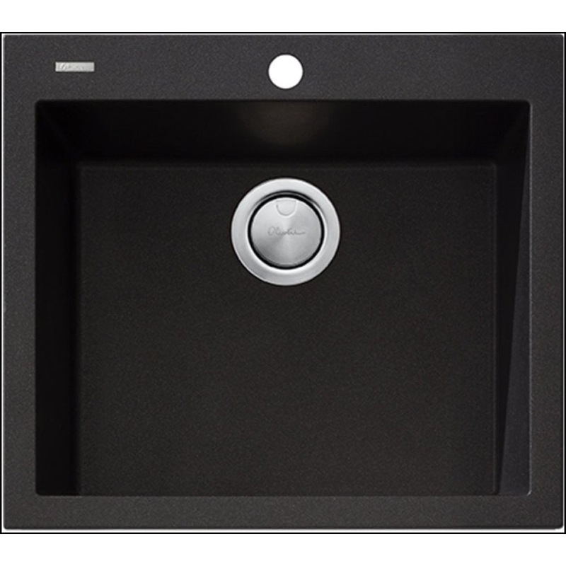 Buy Oliveri Santorini STBL1551 Black Granite Kitchen Sink MyDeal
