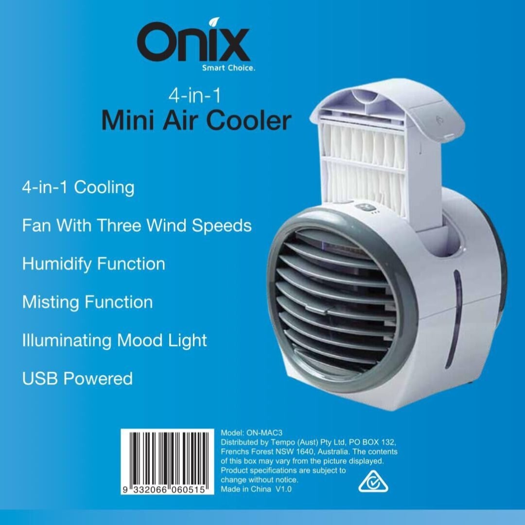 Buy Onix 4 in 1 Mini Air Cooler MyDeal