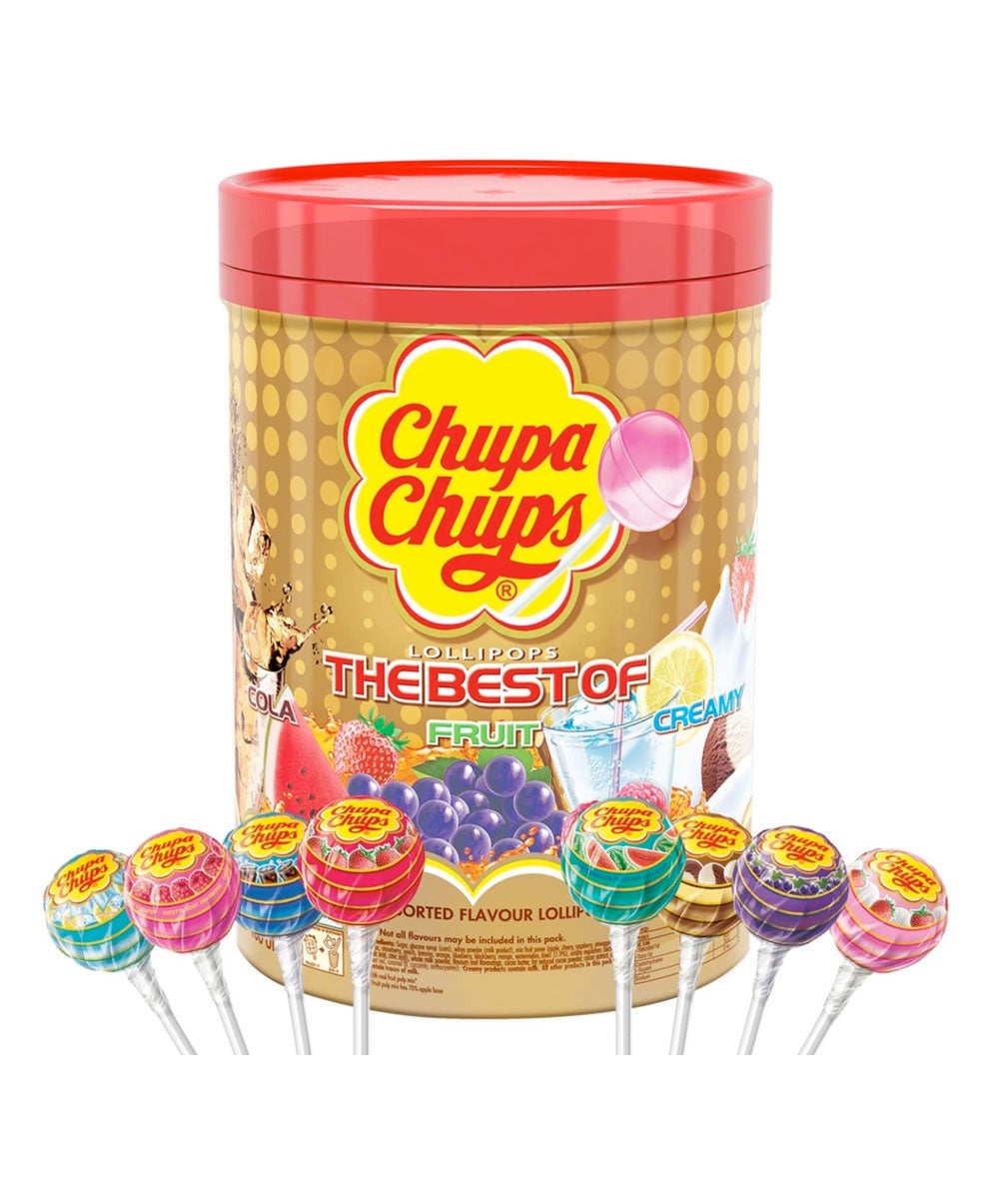 Chupa Chups Best of Lollipops, 100 Lollipop Tube