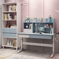 Jojo 120cm Height-Adjustable Kids Study Desks/Rubberwood/Home Office/Blue