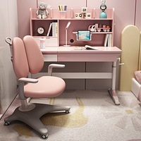 Jojo 120cm Height-Adjustable Kids Study Desks/Rubberwood/Home Office/Pink