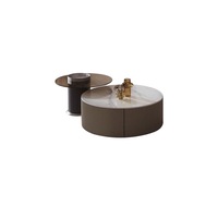 Keesley Nesting Coffee Table Set/Glossy Ceramic top/ Modern