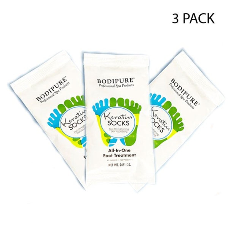 Buy Bodipure Keratin Foot Sock Natural Moisturising Treatment