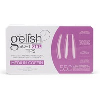 Gelish Soft Gel Tips - Medium Coffin