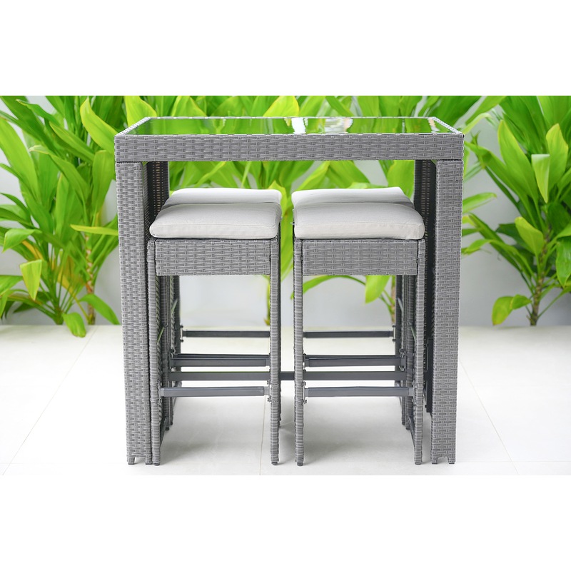 TopTrek Hamilton 5 Piece Outdoor Bar Setting Show Home Sales