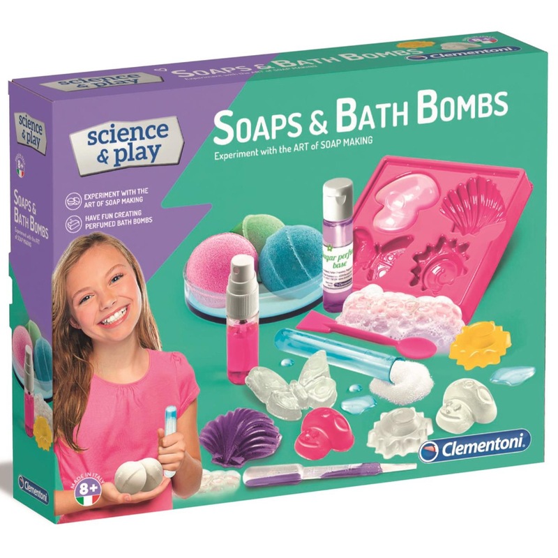 Buy Clementoni Science & Play Soaps & Bath Bombs Kit MyDeal