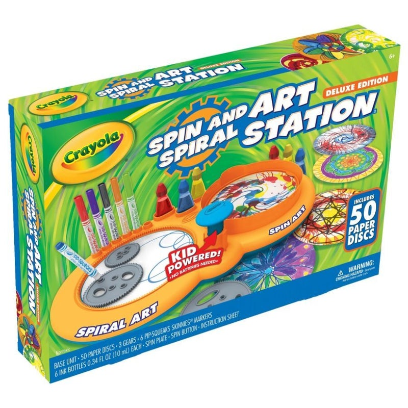 Buy Crayola Spin & Spiral Art Station Deluxe Edition - MyDeal