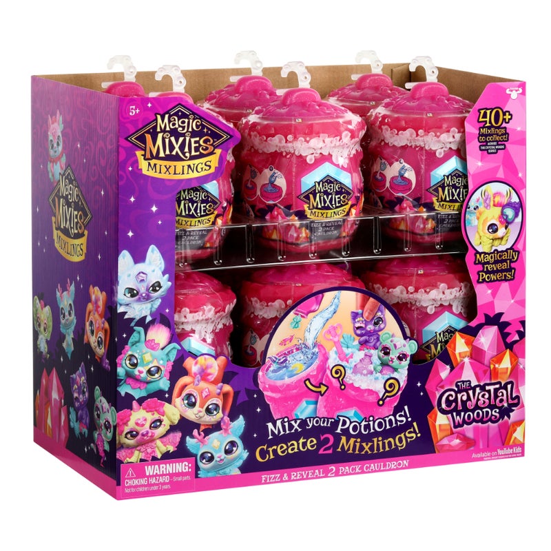 Buy Magic Mixies Mixlings Fizz & Reveal Cauldron Assorted - Randomly ...