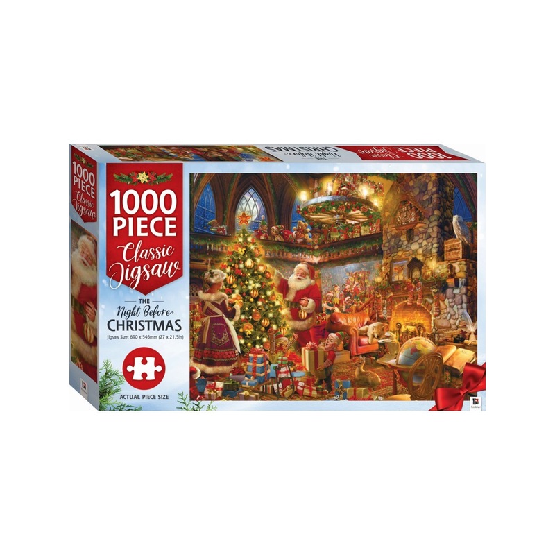 Buy The Night Before Christmas With Santa & Mrs Claus Jigsaw Puzzle ...