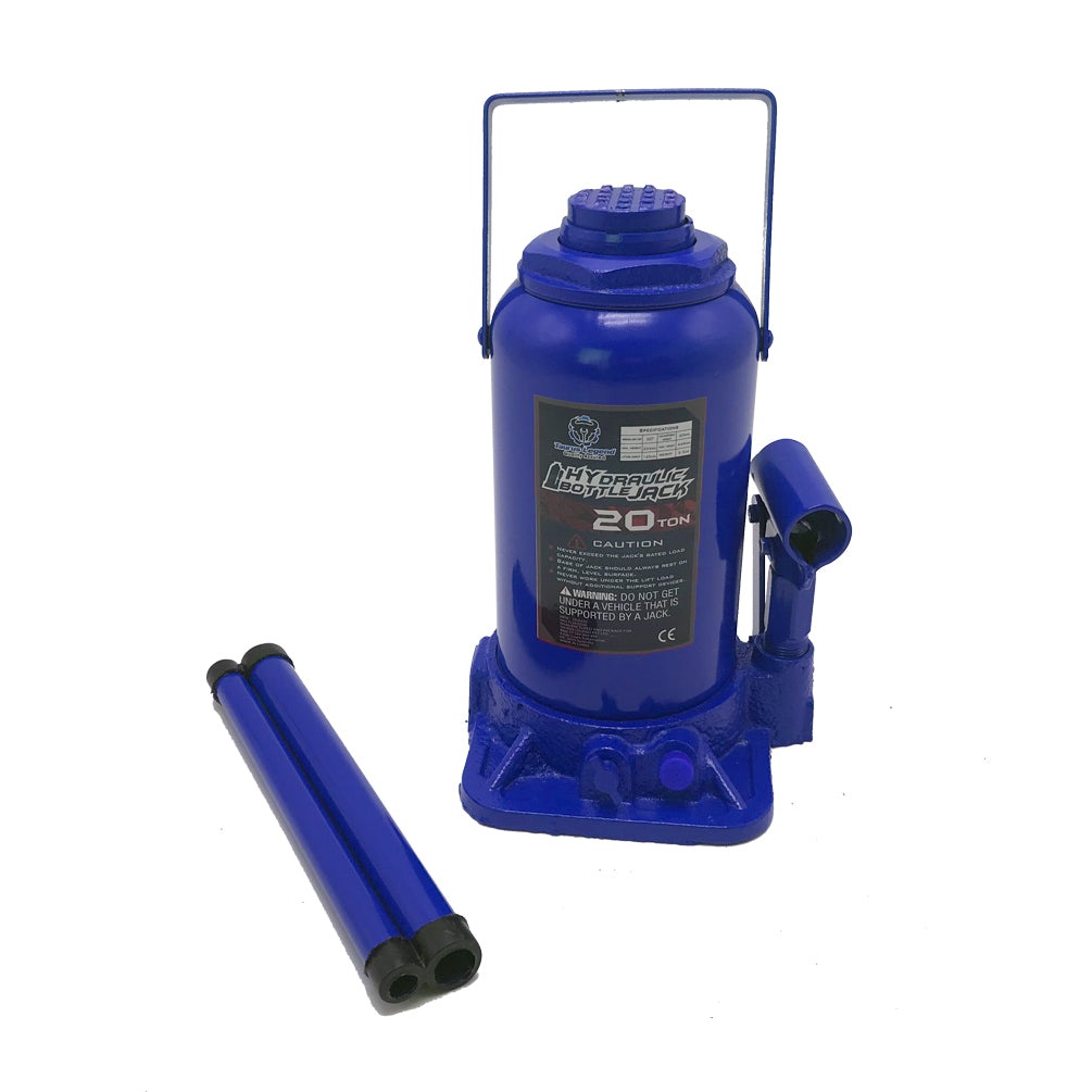 20 Ton Hydraulic Cylinder Bottle Jack Car Van Truck Caravan W/ Safety Valve