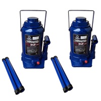 2PC 32 Ton Hydraulic Bottle Jack Car Van Truck Caravan Lift W/ Safety Valve