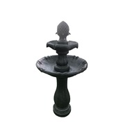 Bird Bath 3 Tier Solar Water Feature Black F921B1