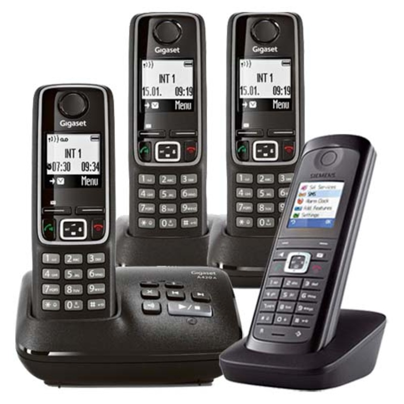 Buy Gigaset A420A Cordless Phones QUAD KIT MyDeal