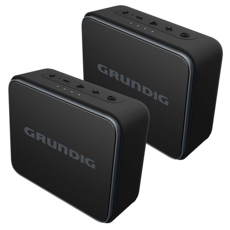 Buy Grundig Bluetooth Speaker Jam Black (2PK) MyDeal