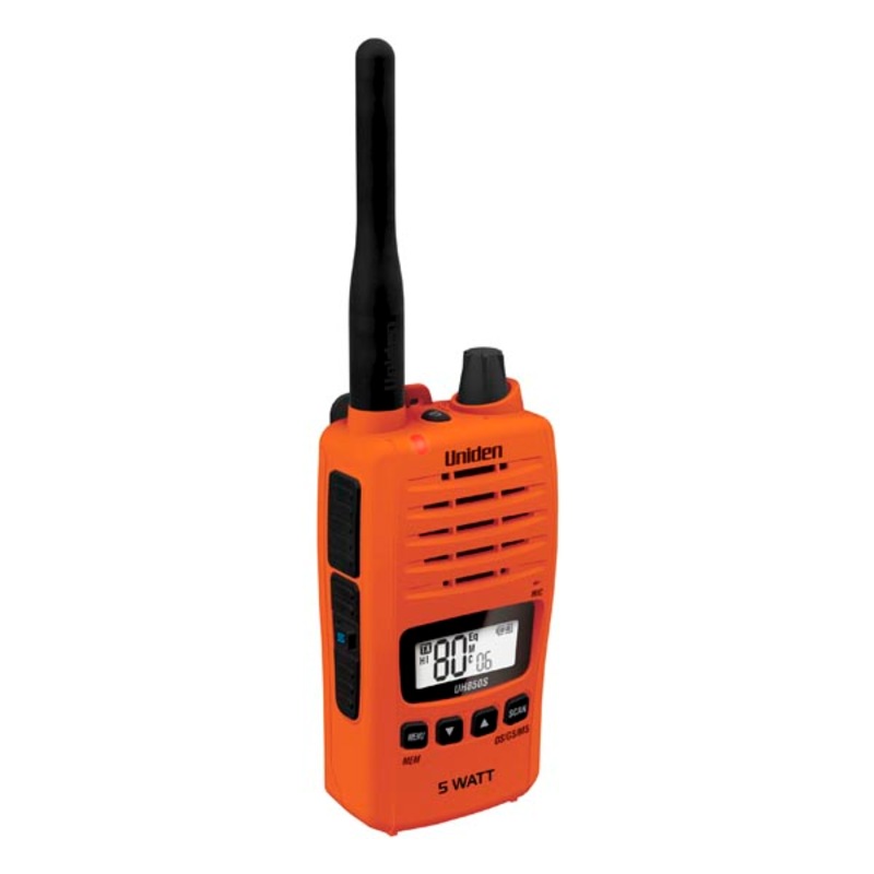 Buy Uniden UH850SO 5 Watt UHF Waterproof CB Handheld Radio MyDeal
