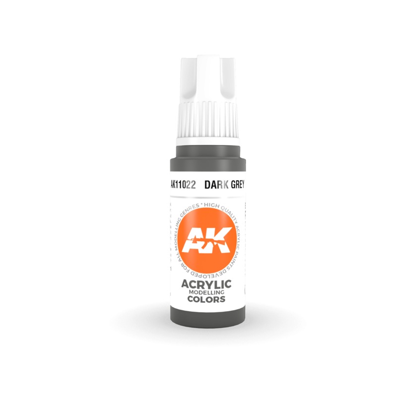 Buy AK Interactive Dark Grey Acrylic Paint 17ml 3rd Generation [AK11022