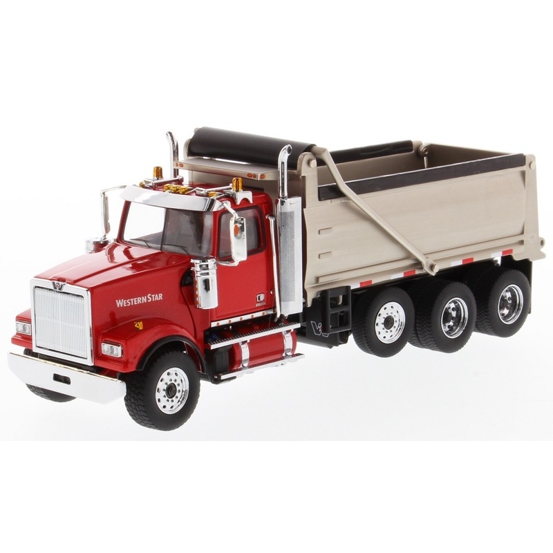 Buy Diecast Masters 1/50 Western Star 4900 SF Dump Truck – Red cab ...