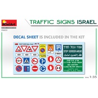 Miniart 1/35 Traffic Signs. Israel Plastic Model Kit
