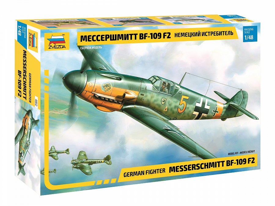Zvezda 4802 1/48 Bf-109 F2 Plastic Model Kit